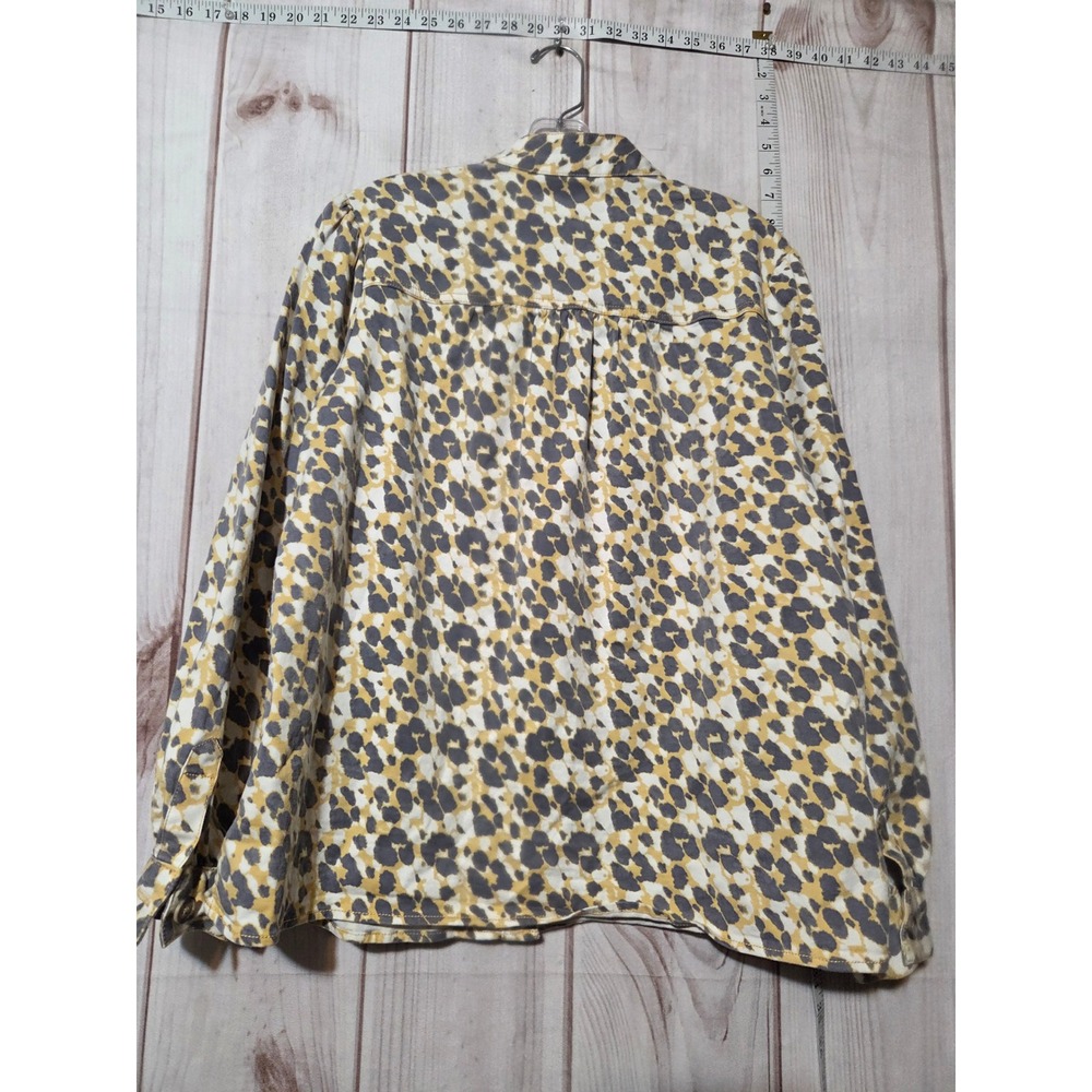 Cabi Leopard Print Button Down Providence Jacket … - image 2
